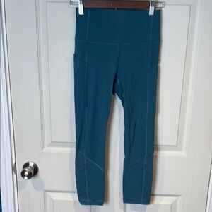 Lululemon Invigorate Teal Leggings